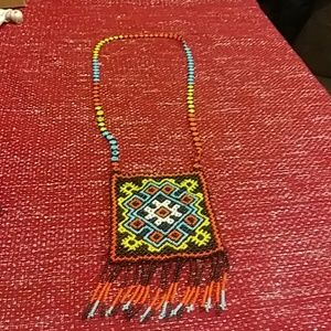 Handmade Mexican necklace.